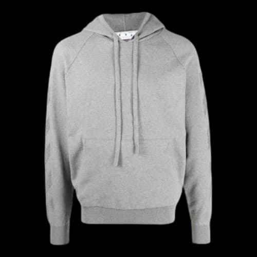 Off-White FW22 Casual Pattern Printing Gray