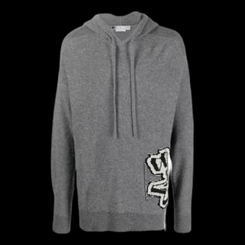 Off-White Intarsia Knit Hoodie