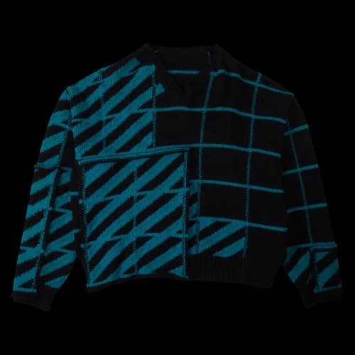Off-White Panel Sweater 'Black/Blue'