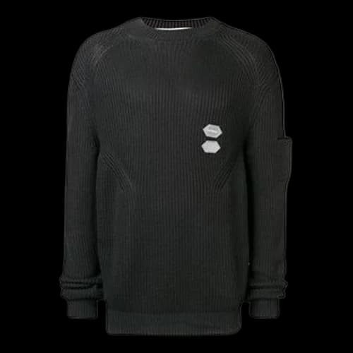Off-White Ribbed Knit