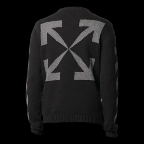 Off-White Logo Long Sleeves Pullover Black
