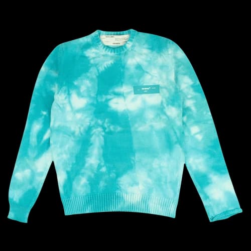 Off-White Cloud Tie Dye Crewneck 'Blue Cloud'