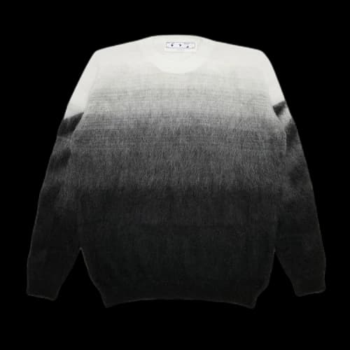 Off-White Diag Brushed Knit Crewneck 'Black'