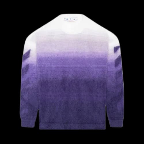 Off-White Diag Arrow Brushed Knit Crew 'Purple'