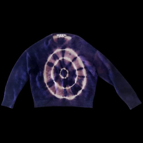Off-White Tie Dye Mohair Skate Sweater 'Purple'