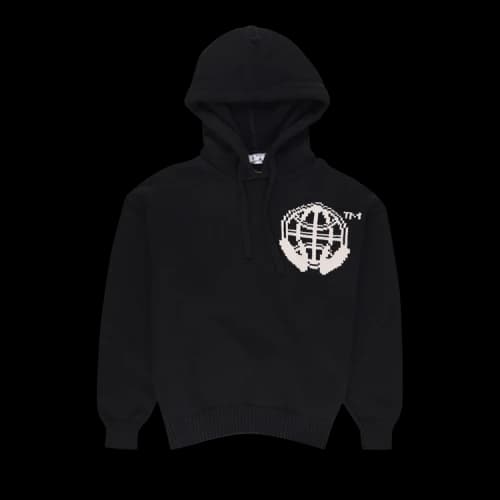 Off-White Hand Arrow Chunky Hoodie 'Black/White'