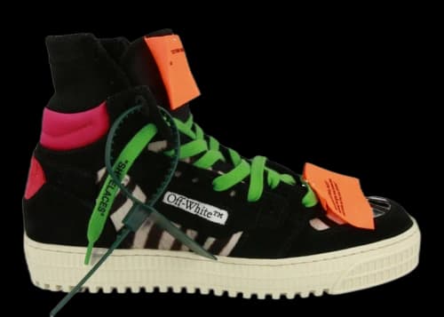 OFF-WHITE 3.0 Off Court High-Top Sneakers Zebra Black