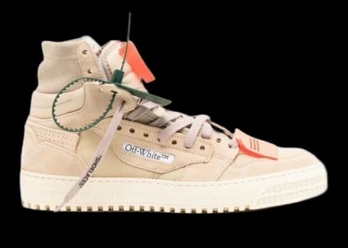 OFF-WHITE 3.0 Off Court High-Top Sneakers Sand Suede