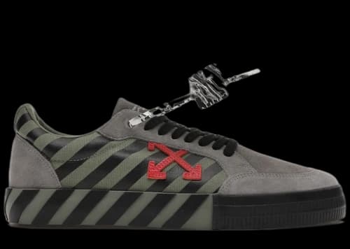 Off-White Low Vulc Khaki Red