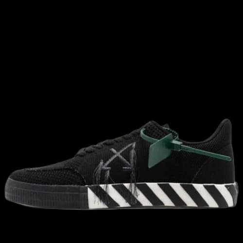Off-White Low Vulcanized Sneakers 'Black White'