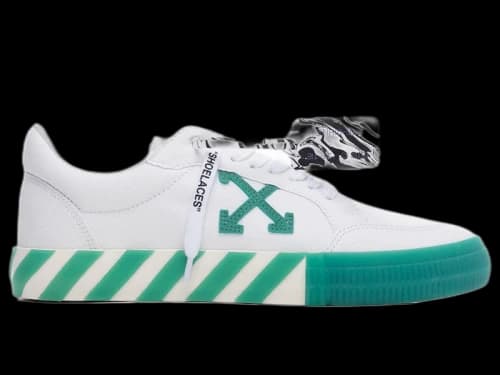 OFF-WHITE Vulc Low Canvas White Green