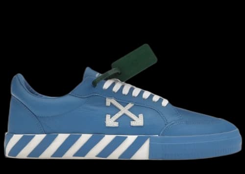 OFF-WHITE Vulc Low Leather Blue White