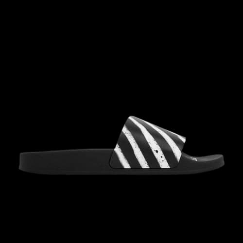 Off-White Spray Stripe Slider 'Black White'