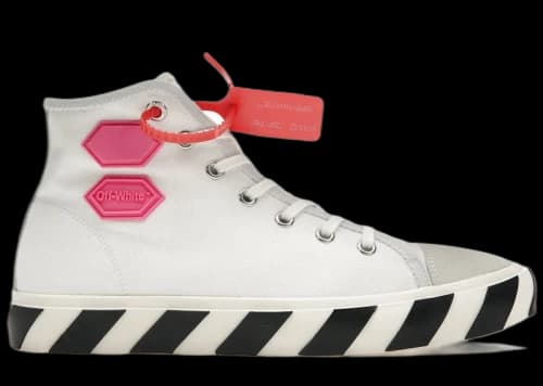 OFF-WHITE Vulcanized Hi Top White Fuchsia