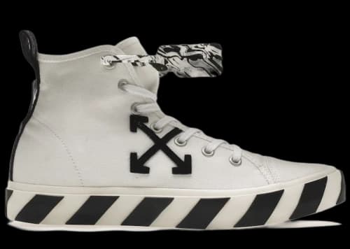 OFF-WHITE Vulcanized Mid Top White Black