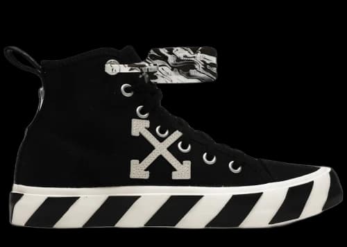 OFF-WHITE Vulcanized Mid Top Black White