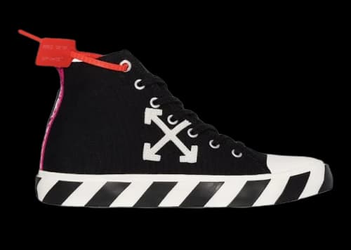 Off-White Arrow Canvas Mid Top Black