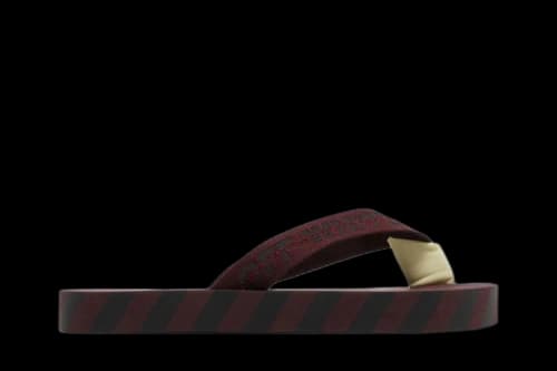 Off-White Flip Flops 'Graphic Print - Burgundy'