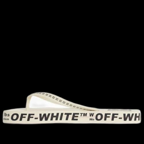 Off-White Beach Alphabet Thick Sole White Flip-Flops
