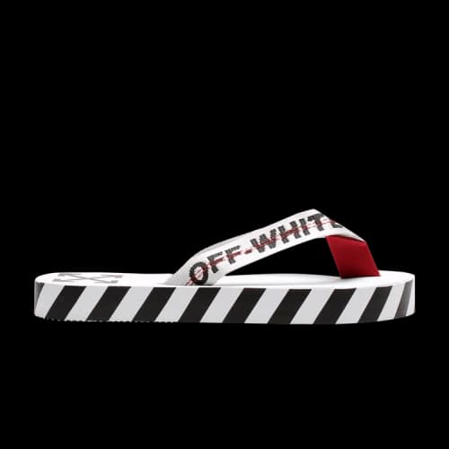 Off-White Flip Flops 'Graphic Print - White'