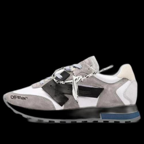 Off-White Logo Running Shoes Gray