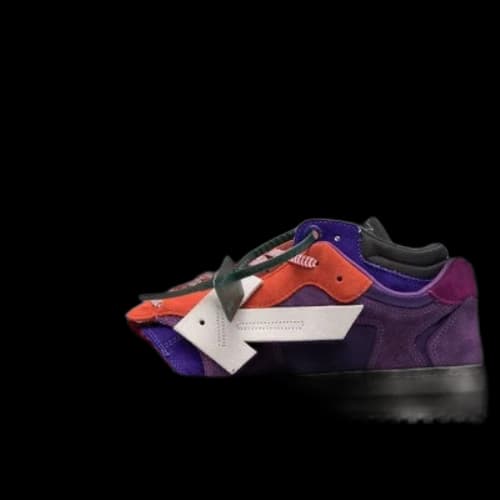 Off-White Floating Arrow Low-Top Sneakers 'Purple Orange White'