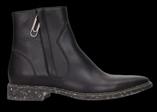 OFF-WHITE Paperclip Zip-up Ankle Boots Black