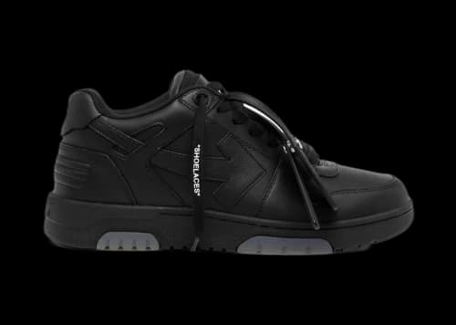 OFF-WHITE Out Of Office OOO Low Tops Black