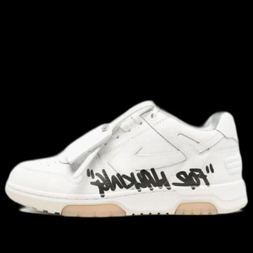 Off-White Out Of Office For Walking Low-Top Sneaker 'White Black'
