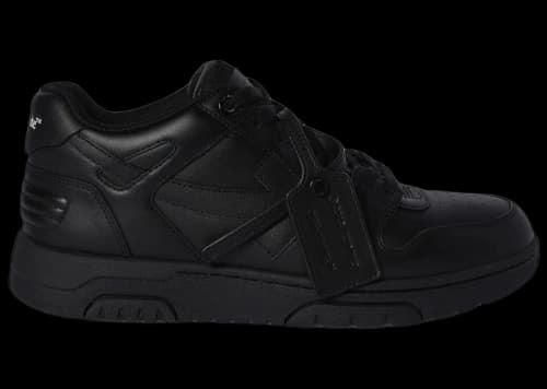 OFF-WHITE Out Of Office OOO Low Tops Triple Black