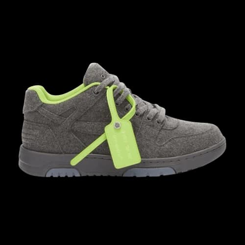 Off-White Out of Office 'Dark Grey Fluorescent Green'