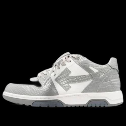 Off-White Out Of Office Croco Print Sneaker 'Grey White'