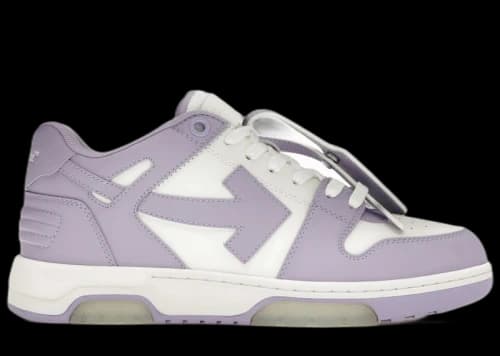 OFF-WHITE Out Of Office Calf Leather White Lilac