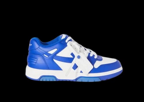 OFF-WHITE Out Of Office OOO Low Tops White Blue