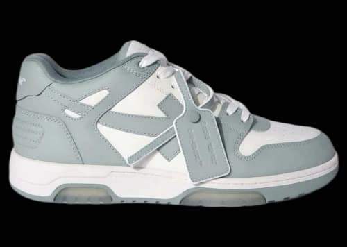 OFF-WHITE Out Of Office OOO Low Tops White Grey