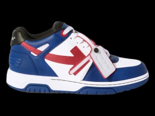 OFF-WHITE Out Of Office OOO Low Tops Blue Red