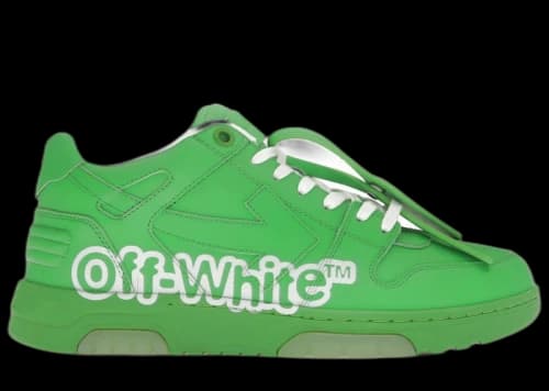 OFF-WHITE Out Of Office OOO Low Tops Green White