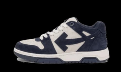 Off-White Out Of Office “OOO” Suede Navy Blue White