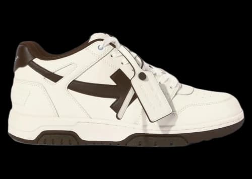 OFF-WHITE Out Of Office "OOO" Low Tops White Chocolate