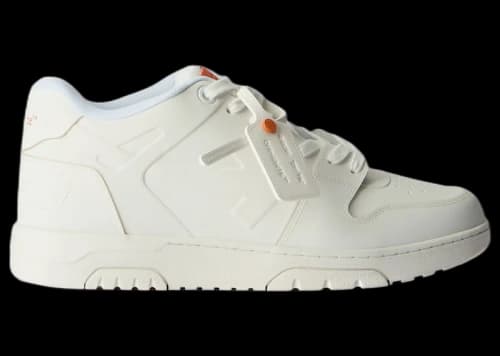 OFF-WHITE Out Of Office Molded Low Tops White Orange