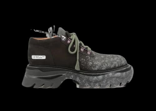 OFF-WHITE Sculpted Platform Chuncky Sneakers Black Green