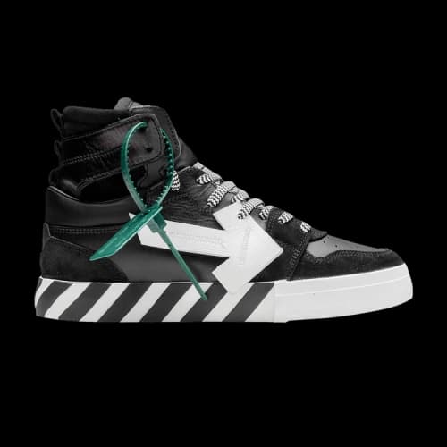 Off-White High Top Vulcanized 'Black White'