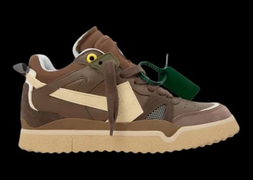 OFF-WHITE New Sponge Mid Top Brown Beige