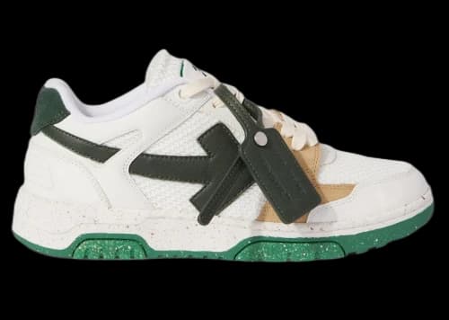 OFF-WHITE Out Of Office Low Slim White Green