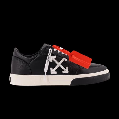 Off-White Vulcanized Leather Sneaker 'Black White'