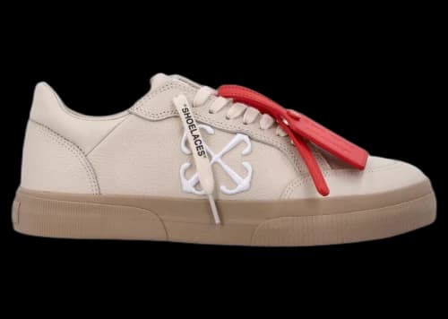 OFF-WHITE New Low Vulcanized Leather Beige