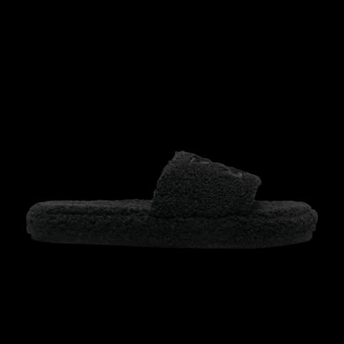 Off-White Arrows Shearling Sliders 'Black'