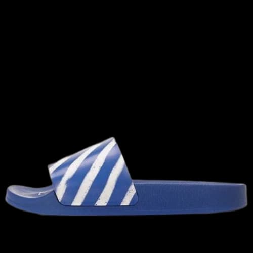 Off-White Diag Stripe Slippers Blue/White