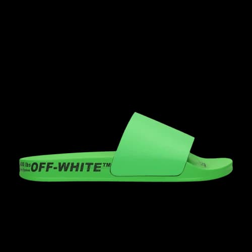 Off-White Industrial Belt Sliders 'Green'