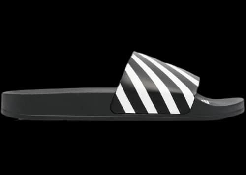 OFF-WHITE Diag Slider Black White